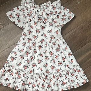Janie and Jack Floral Ruffle Kids Dress - worn once